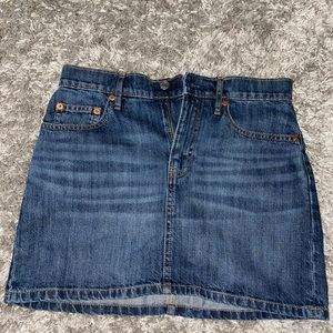 jean skirt, from gap
